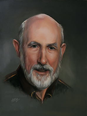 Portraitgemälde Mann, Öl auf Leinwand